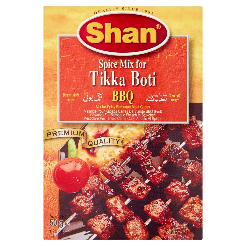 Shan Spice Mix for Tikka Boti BBQ 50g
