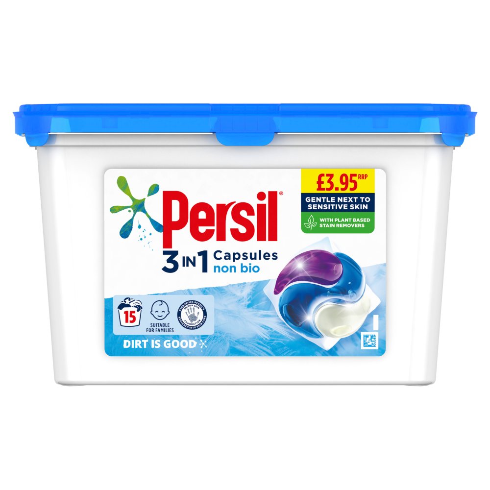 Persil Non Bio Laundry Washing Capsules 15 Wash