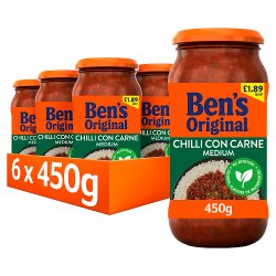 Bens Original PMP £1.89 Medium Chilli Con Carne Sauce 450g