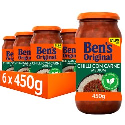 Bens Original PMP £1.99 Medium Chilli Con Carne Sauce 450g