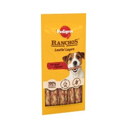 Pedigree Ranchos Lastin' Layers Dog Chew Treat Beef Flavour 40g