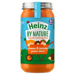 Heinz 7+ months By Nature Cheese and Tomato Pasta Stars 200g