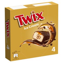 Twix Chocolate & Caramel Ice Cream 4pk