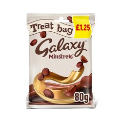 Galaxy Minstrels Milk Chocolate Buttons Treat Bag £1.25 PMP 80g