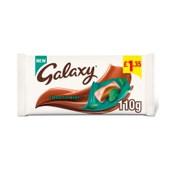 Galaxy Smooth Mint Chocolate Block Bar £1.35 PMP 110g
