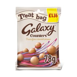 Galaxy Counters Milk Chocolate Buttons Treat Bag £1.35 PMP 78g
