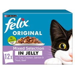 FELIX Original Mixed Selection in Jelly Wet Cat Food 12x100g