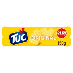 Jacob's TUC Original Snack Crackers 150g PMP £1.59