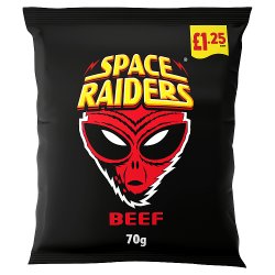 Space Raiders Beef Crisps 70g, £1.25 PMP