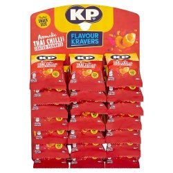 KP Flavour Kravers Aromatic Thai Chilli Coated Peanuts 40g (Pubcard)