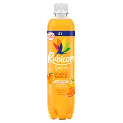 Rubicon Spring Orange Mango Sparkling Spring Water with Fruit Juice 500ml