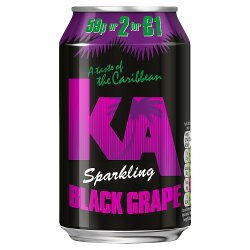 KA Sparkling Black Grape 330ml Can, PMP, 59p or 2 for £1