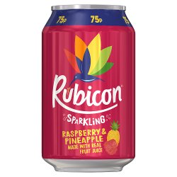 Rubicon Sparkling Raspberry & Pineapple 330ml PMP 75p