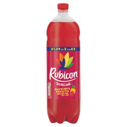 Rubicon Sparkling Raspberry Pineapple 2L Bottle PMP £1.69 or 2 for £3