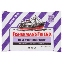 Fisherman's Friend Blackcurrant Menthol Flavour Lozenges 25g