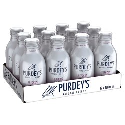 Purdey's Natural Energy Refocus Sparkling Dark Fruits with Guarana Bottles 12 x 330ml
