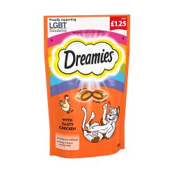 Dreamies Cat Treat Biscuits with Chicken 60g PMP £1.25