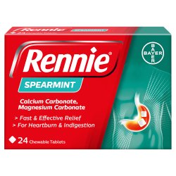 Rennie 24 Spearmint Chewable Tablets