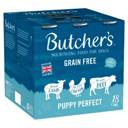 Butcher's Puppy Perfect Wet Dog Food Tins 18 x 400g