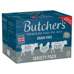 Butcher's Variety Pack Wet Dog Food Tins 24 x 400g