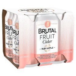 Brutal Fruit Ruby Apple Cider 4 x 330ml