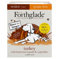 Forthglade Turkey with Butternut Squash & Vegetables Complete Meal Senior 7 Yrs+ 395g
