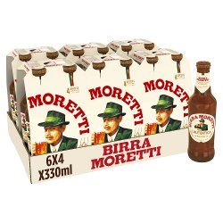 Birra Moretti Premium Lager Beer Bottle 4x330ml