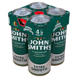 John Smiths Extra Smooth Beer Can 4x440ml