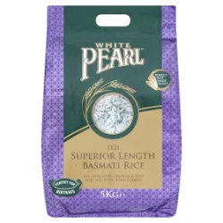 White Pearl 1121 Superior Length Basmati Rice 5kg