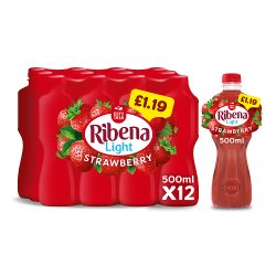 Ribena Strawberry Juice Drink No Added Sugar 500ml PMP £1.19