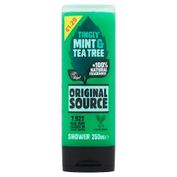 Original Source Tingly Mint & Tea Tree Shower Gel 250ml PMP £1.29