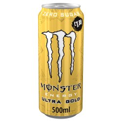 Monster Ultra Gold Energy Drink 12 x 500ml PM £1.39