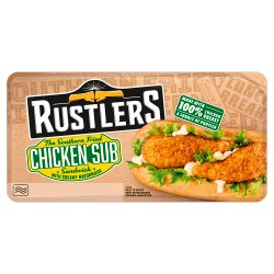 RUSTLERS The Southern Fried Chicken Sub Sandwich with Creamy Mayonnaise 158g