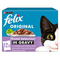 FELIX Mixed Selection in Gravy Wet Cat Food 12 x 100g