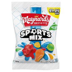 Maynards Bassetts Sports Mix Sweets Bag £1.25 PMP 130g