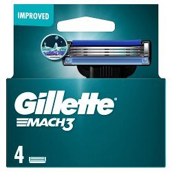 Gillette Mach3 Men’s Razor Blade Refills, 4 Count