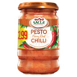Sacla' Pesto Fiery Red Chilli 190g