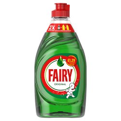 Fairy Original Washing Up Liquid Green with LiftAction 320ML