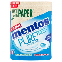 Mentos Gum Pure Fresh Fresh Mint 50 Pieces 100g