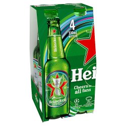Heineken Premium Lager Beer Bottle 4x330ml