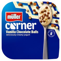 Müller Corner Vanilla Yogurt with Chocolate Balls