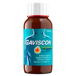 Gaviscon Liquid Heartburn & Indigestion Relief Peppermint Flavour 150ml