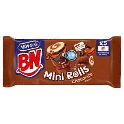McVitie's BN Chocolate Mini Rolls Cake Bars Multipack 5 x 21.8g, 109g
