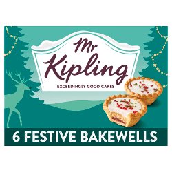 Mr Kipling Festive Bakewell Tart Cakes 6 pack