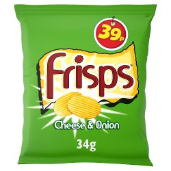 Frisps Cheese & Onion Crisps 34g 39p PMP