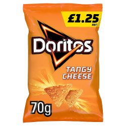 Doritos Tangy Cheese Tortilla Chips Crisps £1.25 RRP PMP 70g