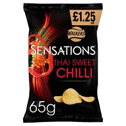 Walkers Sensations Thai Sweet Chilli Crisps £1.25 RRP PMP 65g