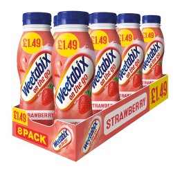Weetabix On The Go Strawberry Breakfast Drinks Case 8 x 250ml PMP £1.49
