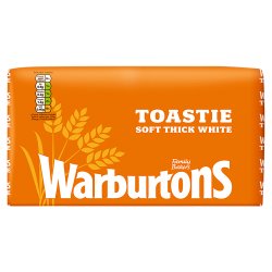 Warburtons Toastie Thick Sliced Soft White Bread 800g