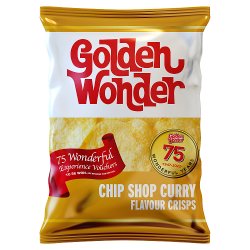 Golden Wonder Chip Shop Curry Flavour Crisps 32.5g